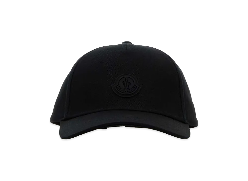 MONCLER Cotton Baseball Cap "Black"
