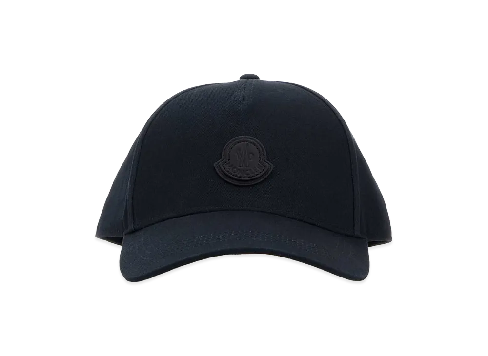 MONCLER Cotton Baseball Cap "Dark Blue"