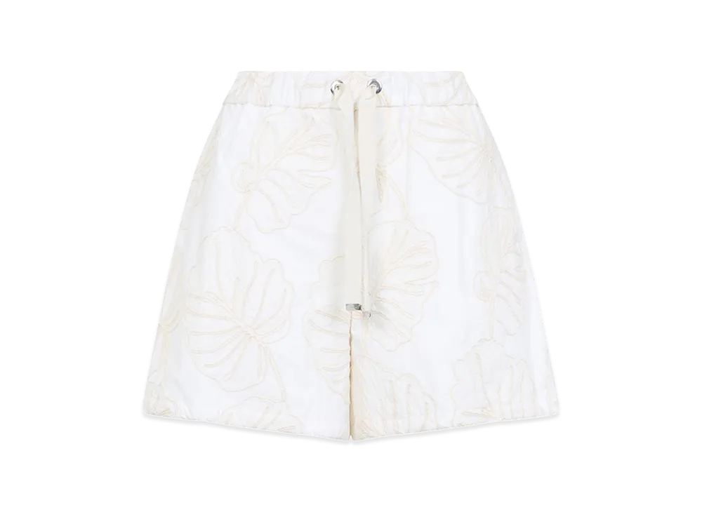 MONCLER Women's Cotton Bermuda "White"