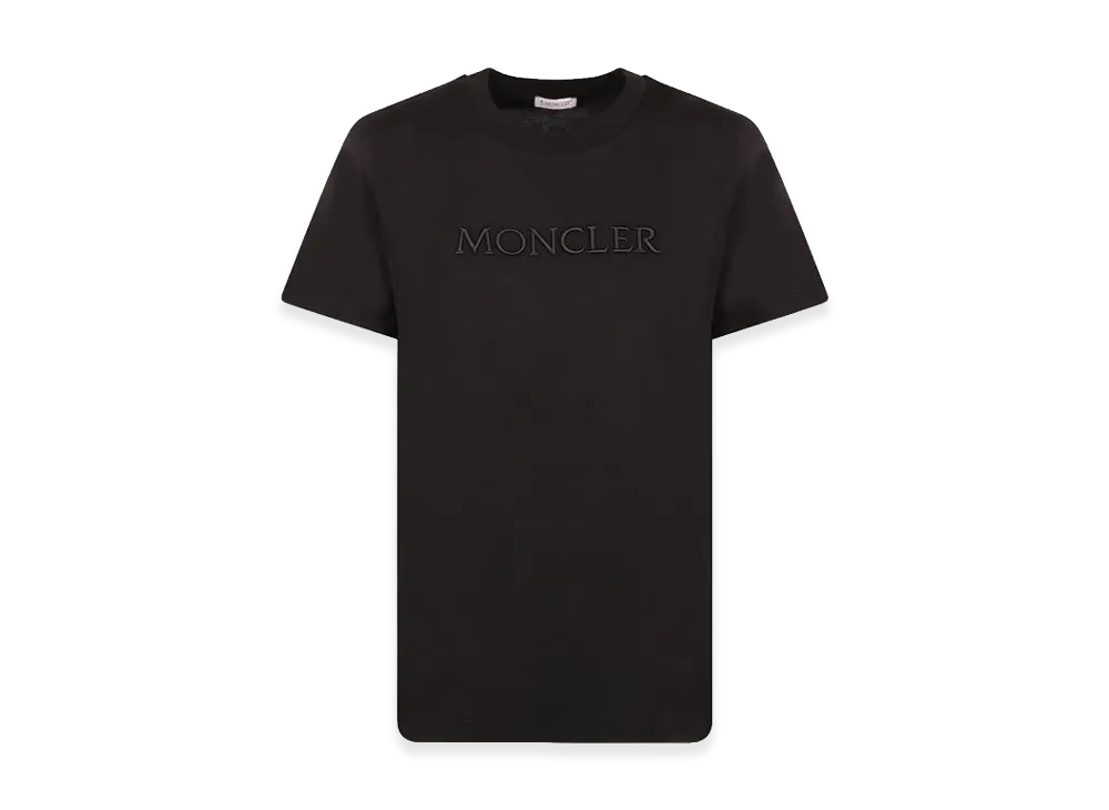 MONCLER Women's Embroidered Logo T-Shirt "Black"
