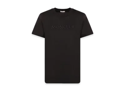MONCLER Women's Embroidered Logo T-Shirt "Black"