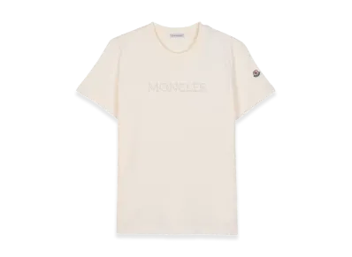 MONCLER Women's Embroidered Logo T-Shirt "White"