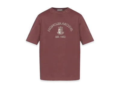 MONCLER Short Sleeve T-Shirt "Dark Red"