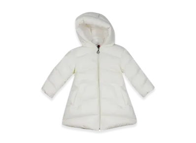 MONCLER Kids Tech Fabric Coat "White"