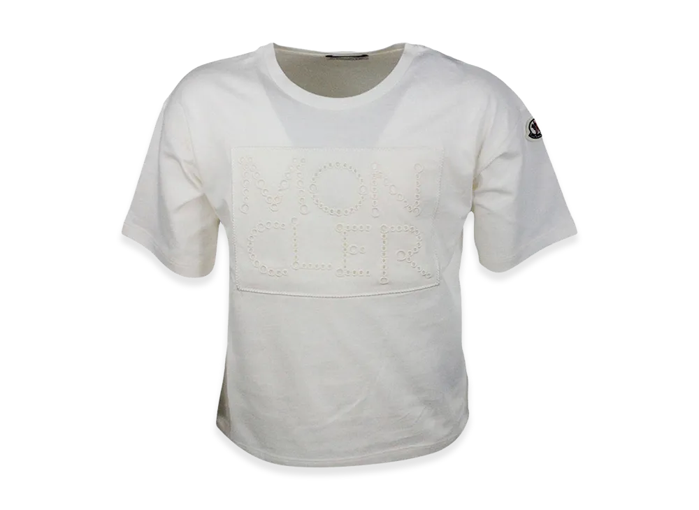 MONCLER Kids Jersey T-Shirt "Cream"