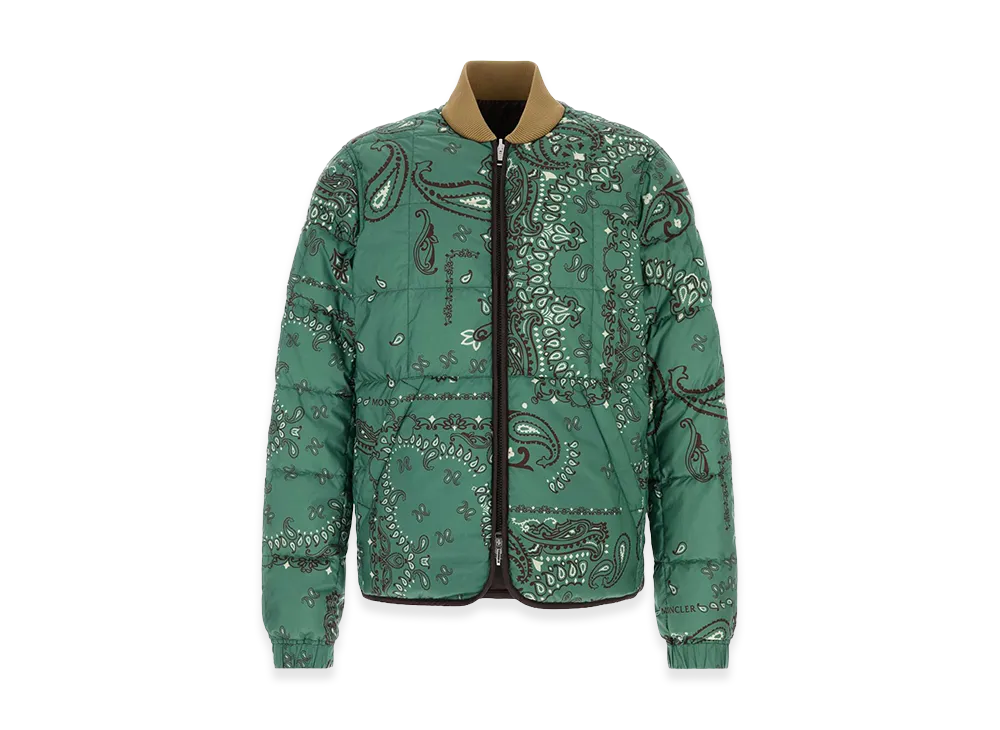 MONCLER Printed Polyester Reversible Chalvron Down Jacket "Printed"