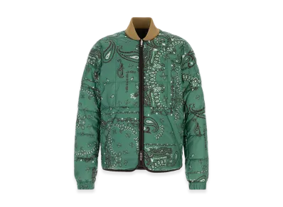 MONCLER Printed Polyester Reversible Chalvron Down Jacket "Printed"
