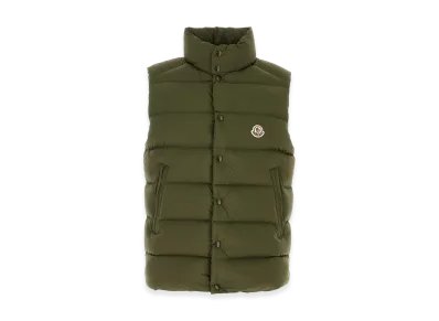 MONCLER Nylon Sleeveless Tibb Down Jacket "Olive Green"