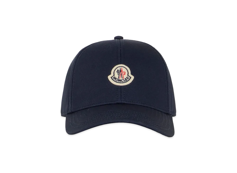 MONCLER Cotton Baseball Cap "Midnight Blue"
