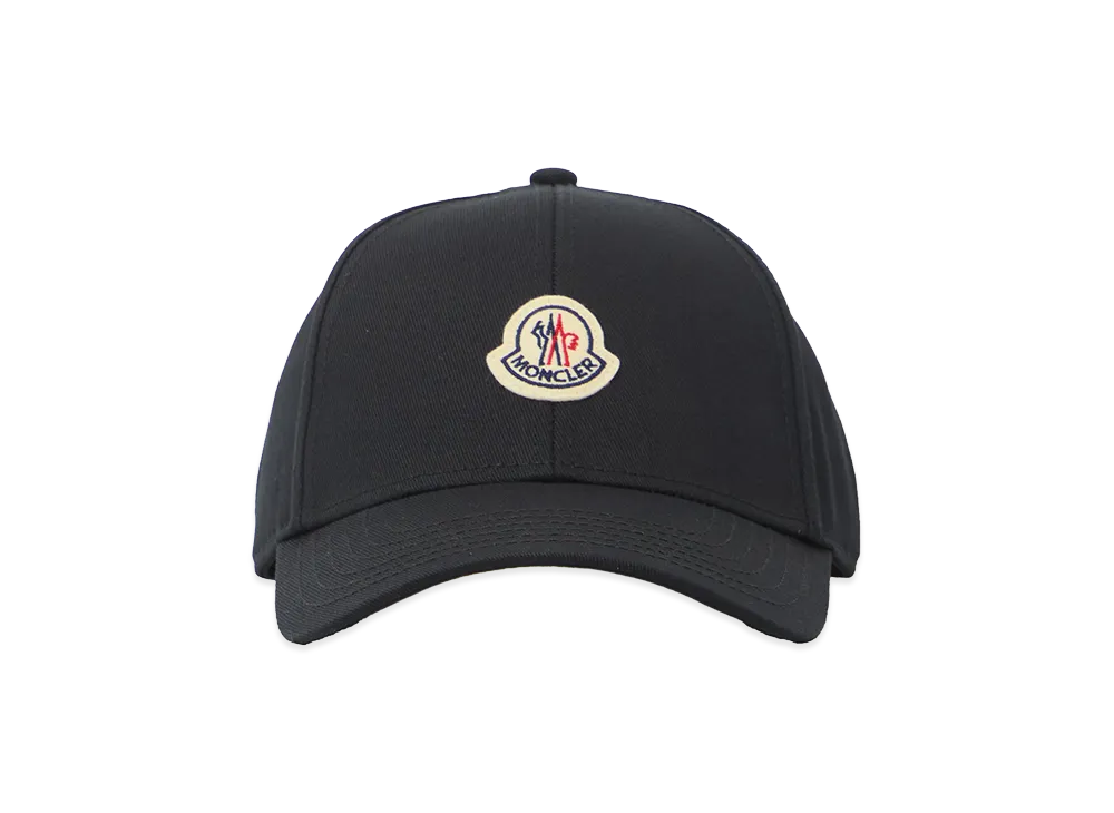 MONCLER Cotton Baseball Cap "Black"