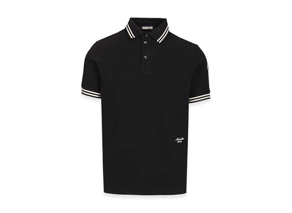 MONCLER Pique Polo Shirt "Blue"