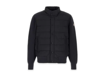 MONCLER Cotton Blend Cardigan "Navy Blue"