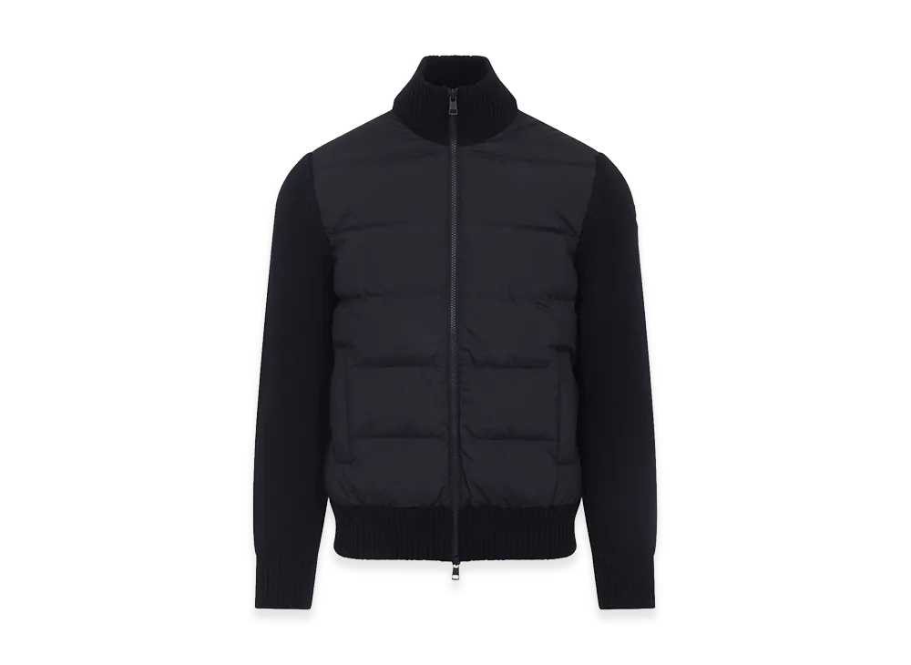MONCLER Wool Cardigan "Navy Blue"