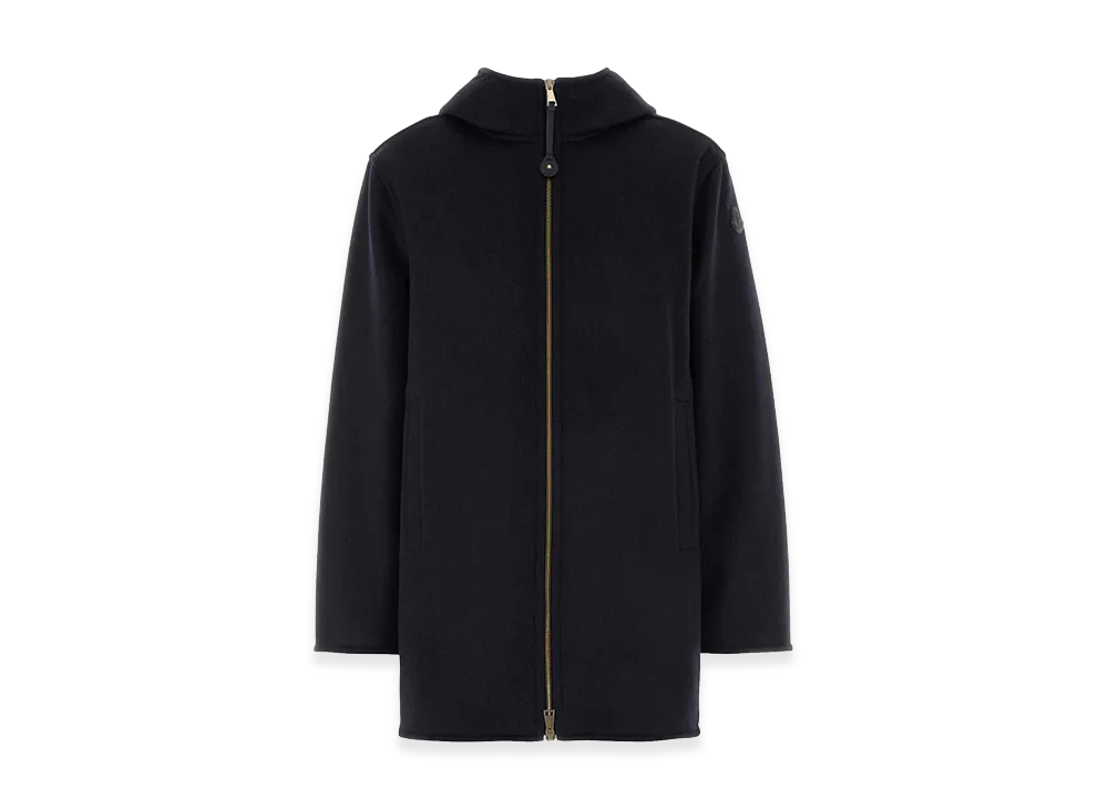 MONCLER Women's Wool Blend Hemiptere Jacket "Dark Blue"