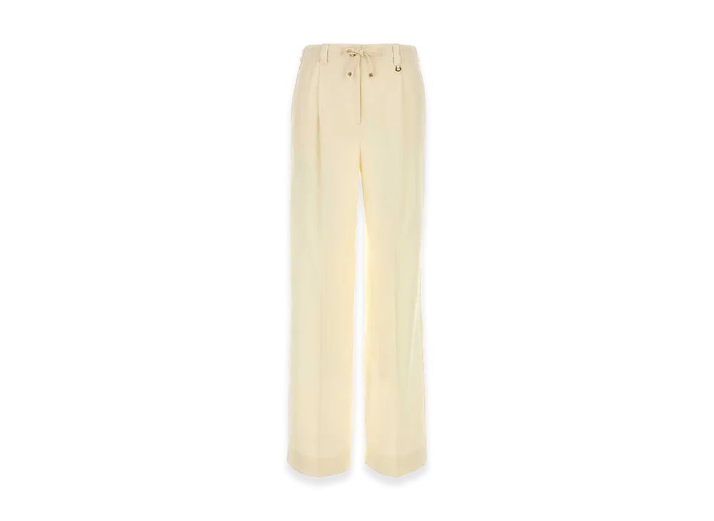 MONCLER Women's Pastel Wool Pant "White/Yellow"