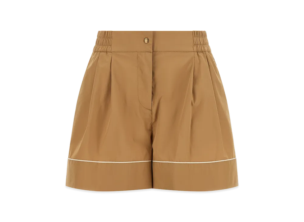 MONCLER Women's Poplin Shorts "Beige"