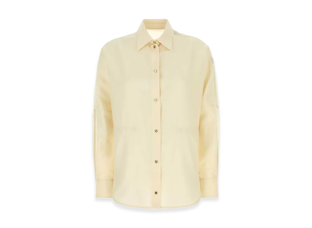 MONCLER Women's Wool And Nylon Shirt "White/Cream"