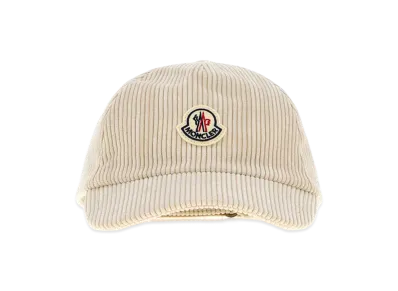 MONCLER Women's Stretch Corduroy Baseball Cap "Beige/Sand"