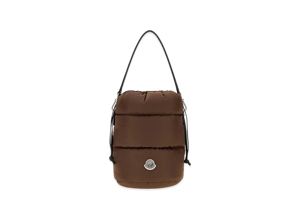 MONCLER Women's Nylon Caradoc Bucket Bag "Brown"