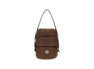 MONCLER Women's Nylon Caradoc Bucket Bag "Brown"