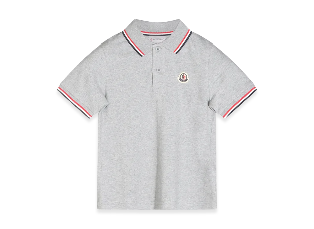 MONCLER Kids Polos "Grey"