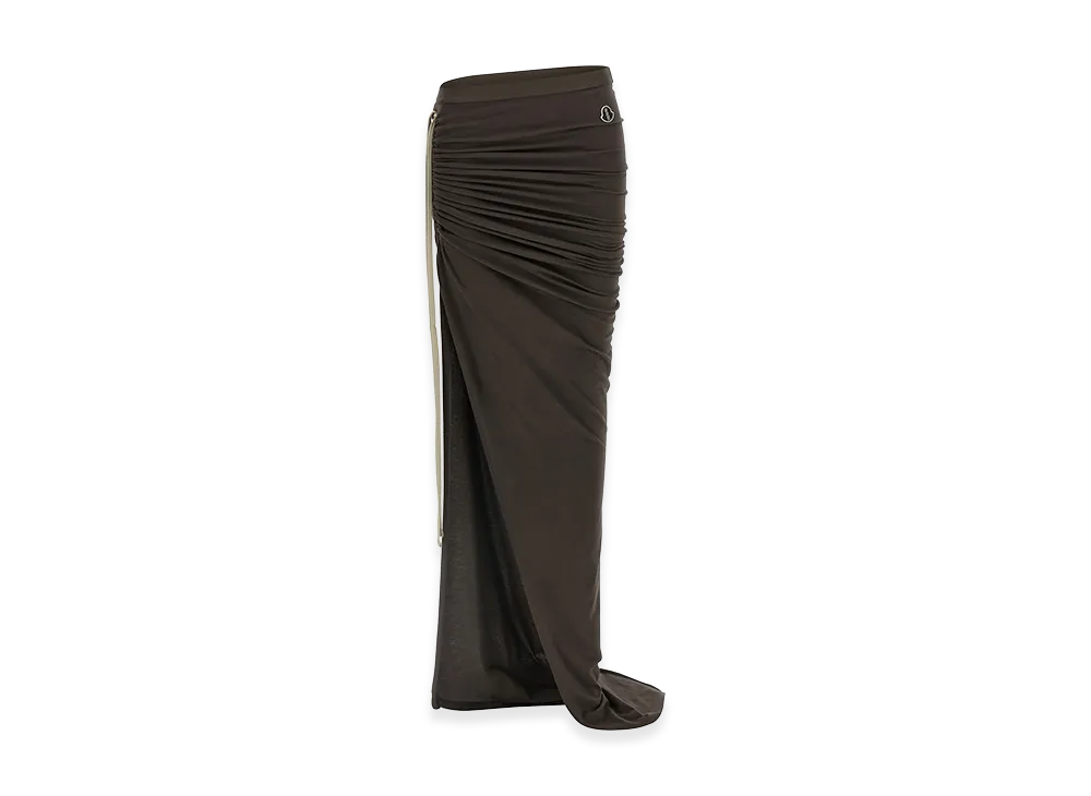MONCLER Women's x Rick Owens Adjustable Skirt "Dark"