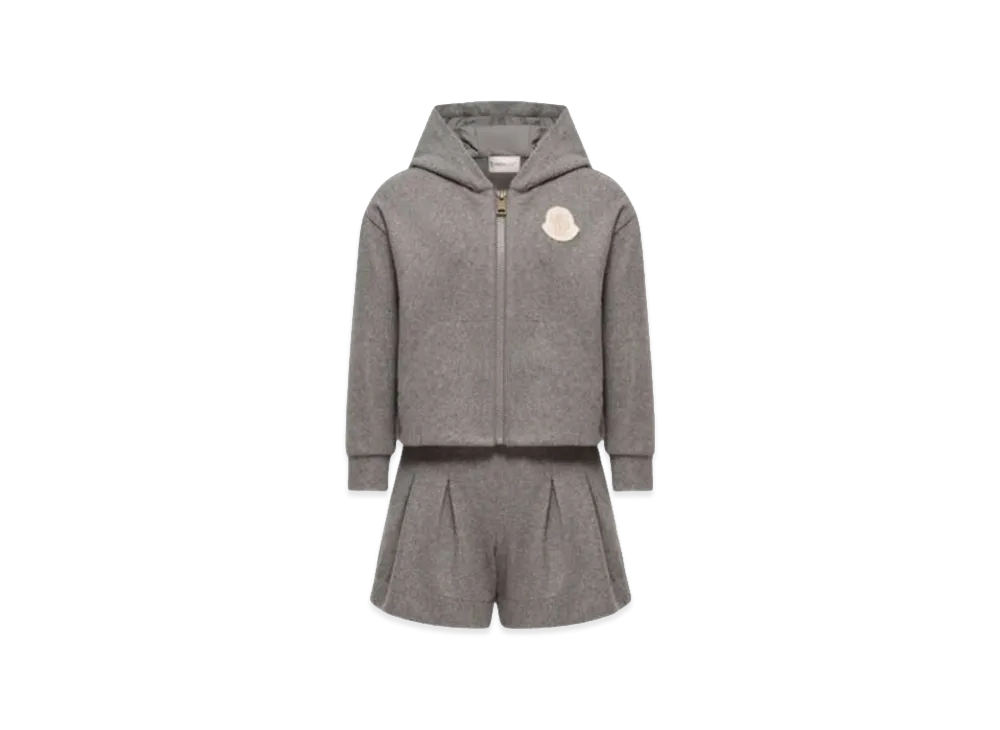 MONCLER Kids Wool Jersey Set "Gray"