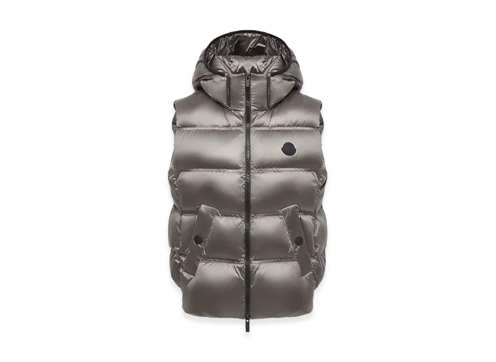 MONCLER Women's Down Vest "Silver"