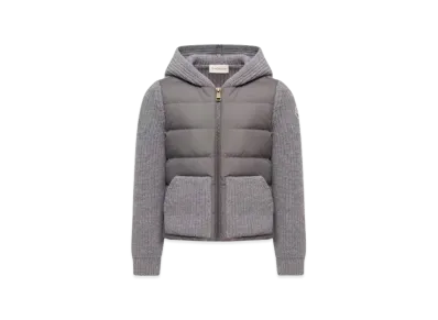 MONCLER Kids Hooded Cardigan "Gray"