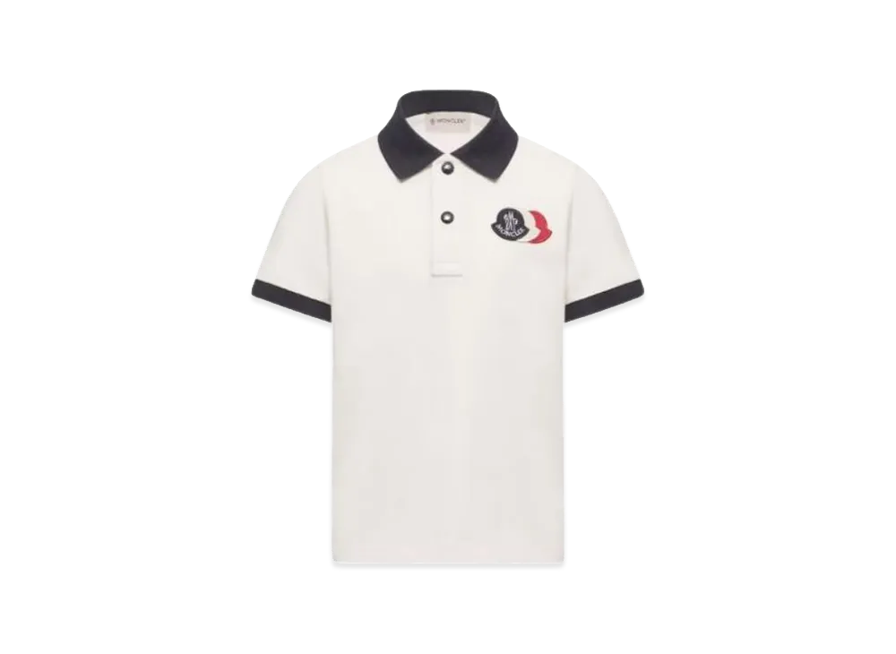 MONCLER Kids Polo Shirt "White"