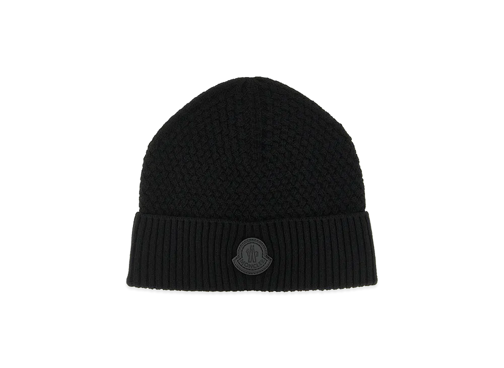 MONCLER Basket Stitch Beanie "Black"