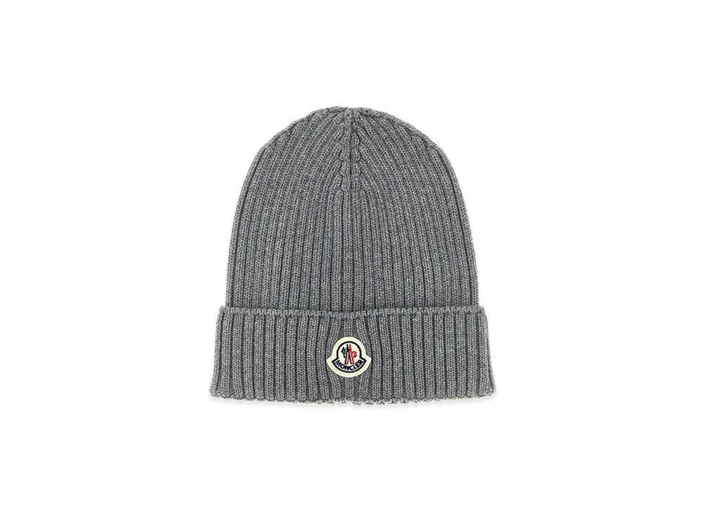 MONCLER Kids Wool Beanie "Gray"