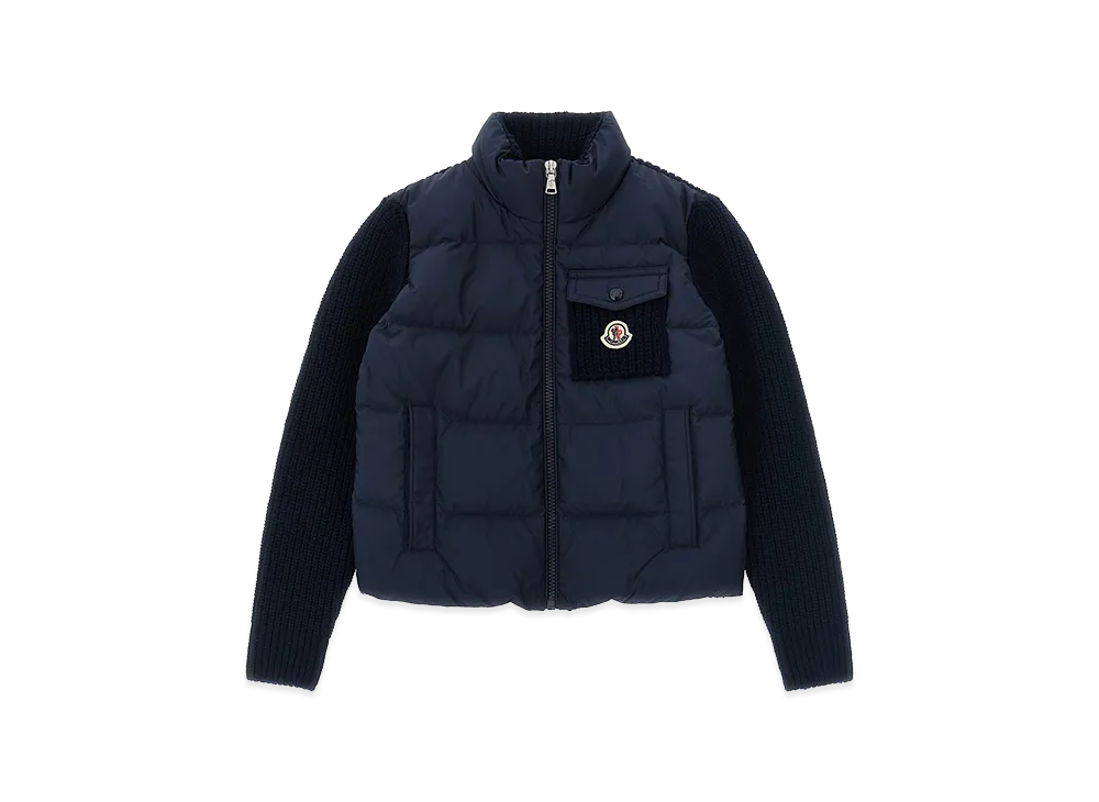 MONCLER Kids Padded Cardigan "Navy Blue"