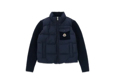 MONCLER Kids Padded Cardigan "Navy Blue"