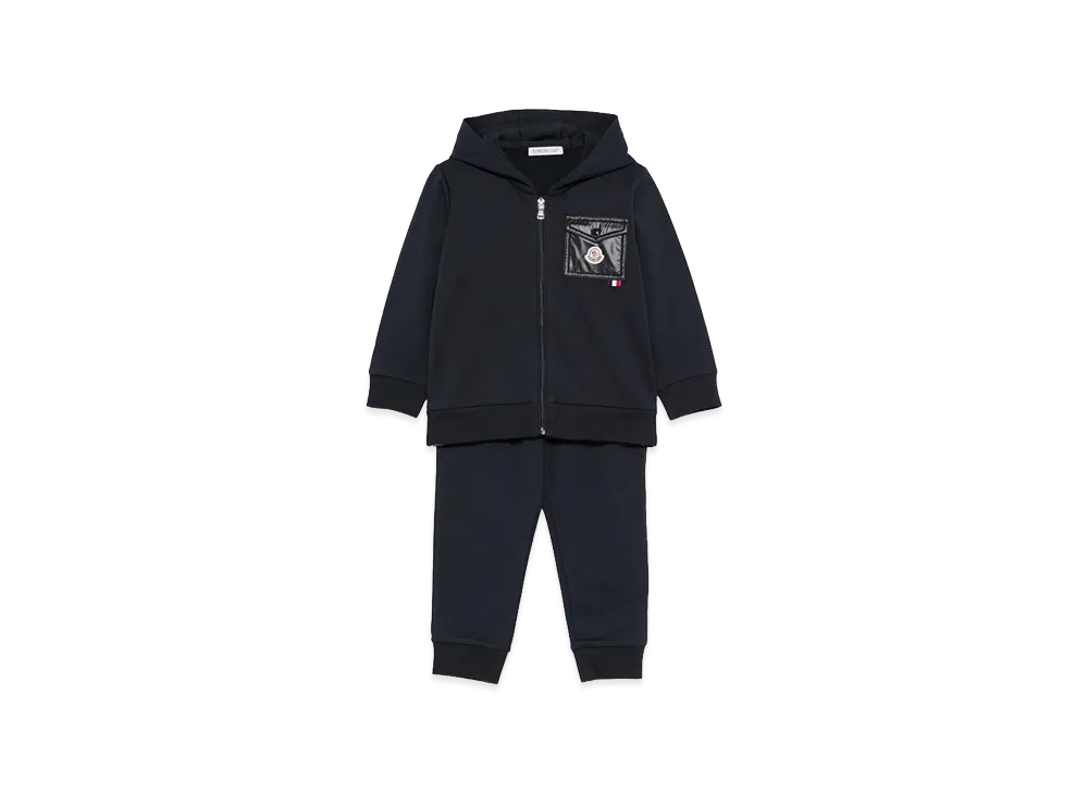 MONCLER Kids Hoodie And Jogger Pants Set "Dark Blue"