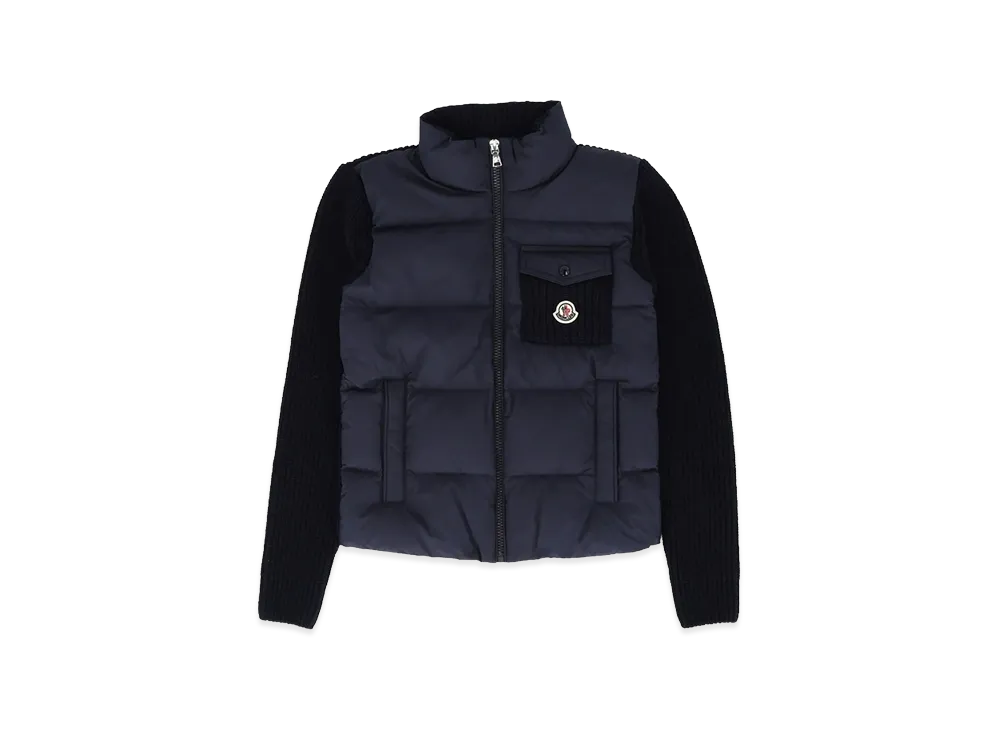 MONCLER Kids Padded Cardigan "Dark Blue"