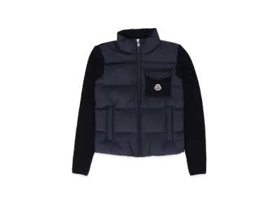 MONCLER Kids Padded Cardigan "Dark Blue"
