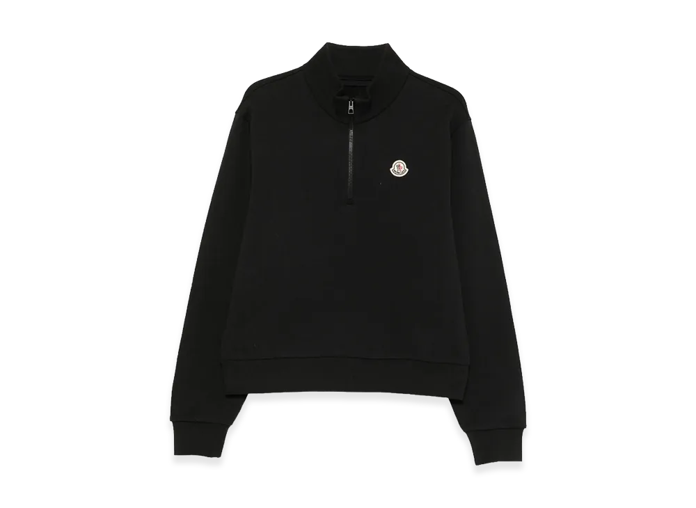 MONCLER Half Zip Sweatshirt "Black"