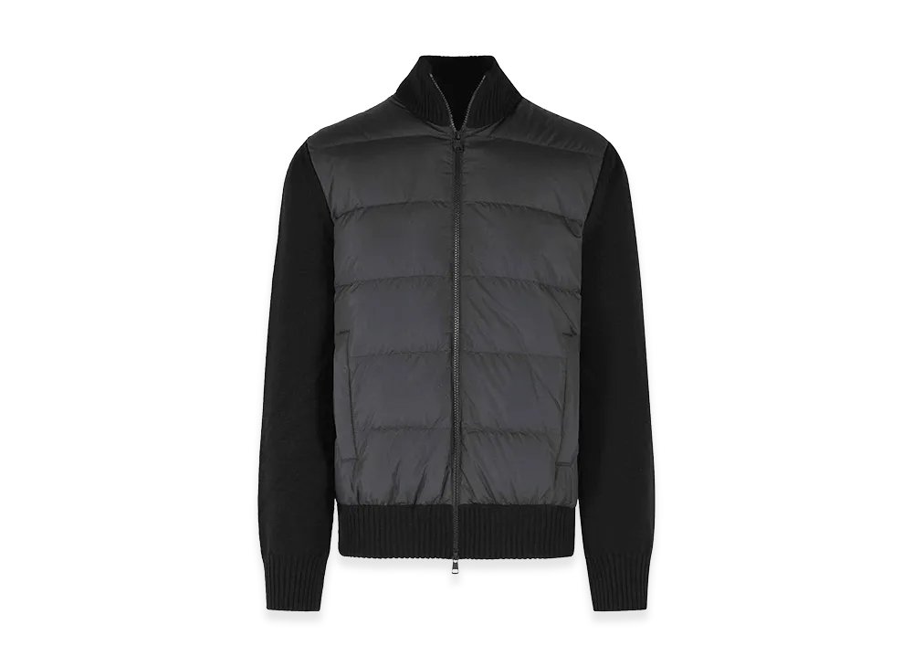 MONCLER Tricot Virgin Wool Cardigan "Black"