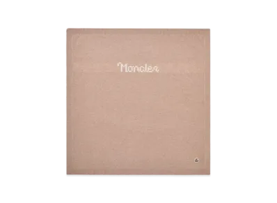 MONCLER Kids Wool And Cashmere Blanket "Beige"