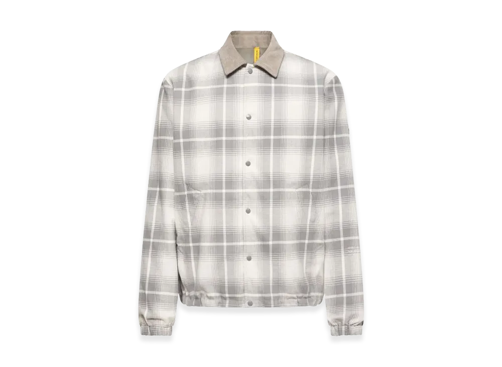 MONCLER x FRAGMENT Ryuha Shirt Jacket "White/Grey"