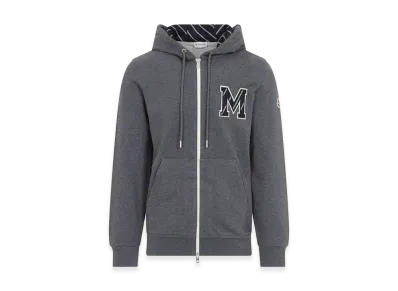 MONCLER Zip Up Sweatshirt "Dark Grey"