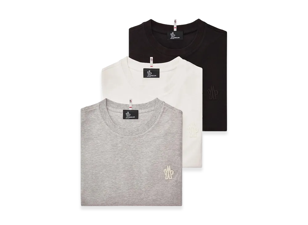 MONCLER Grenoble T-Shirts "White/Gray/Black"
