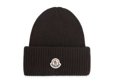 MONCLER Virgin Wool Hat "Brown"