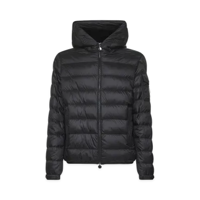 MONCLER Coats "Black/Clear Blue"