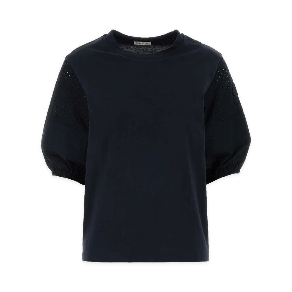 MONCLER Women's Cotton T-Shirt "Navy Blue"