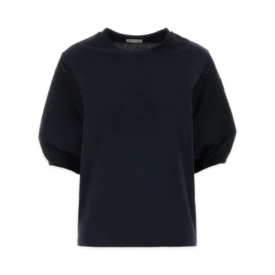 MONCLER Women's Cotton T-Shirt "Navy Blue"
