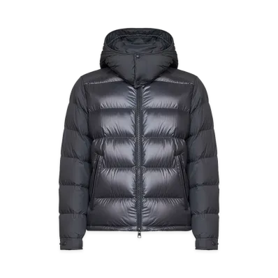MONCLER Piumino Corto Maya Con Cappuccio "Dark Grey"