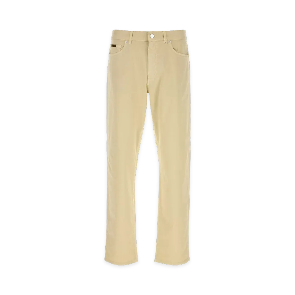 MONCLER Stretch Cotton Pant "Beige/Cream"