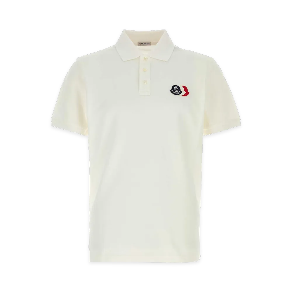 MONCLER Piquet Polo Shirt "White"